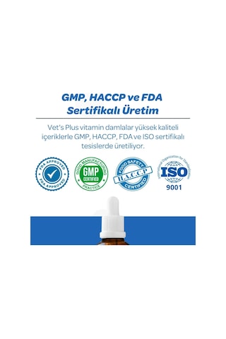 Vet's Plus Glucosamine Kedi ve Köpekler İçin Sıvı Eklem Sağlığı Güçlendirici Glukozamin Damla 100 ML