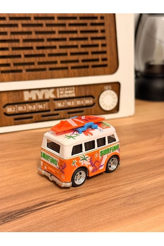 Mini Vosvos Karavan Metal Model Araba Tatil Temalı Myk Hediye Ve Sanat Atölyesi