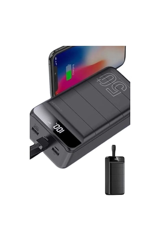 Hepsi Hızlı Taşınabilir 50.000 Mah Powerbank Led Ekran Android Ve İos Uyumlu Yeni Nesil Najmaddin Diğer