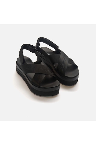 Calvin Klein Dolgu Topuklu Kadın Sandalet Yw0yw01362 Siyah