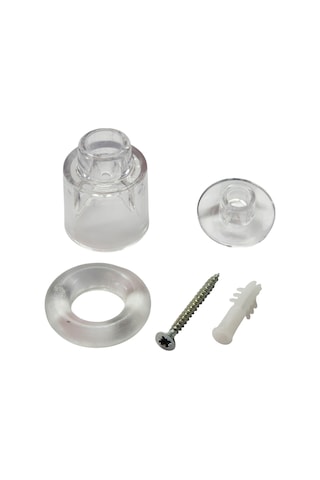 Şeffaf Kapı Yer Stoperi Çarpma Duvar Koruyucu Durdurucu Tampon - 2 Adet