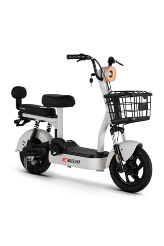 Skyjet E1 Pro Elektrikli Scooter Beyaz GAZ KOLU