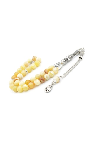 Murty99 Hakiki Doğal Sarı Opal Taşı Tesbih 8 Mm Sarı