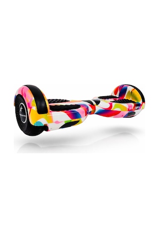 Elektrikli Kaykay Hoverboard Bluetooth Hoparlörlü RS-S5 Rainbow Mix Grafiti