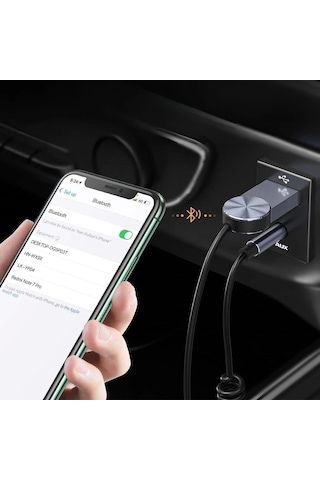 Araba İçin Bluetooth Aux Alıcısı Wireless Araç Kiti