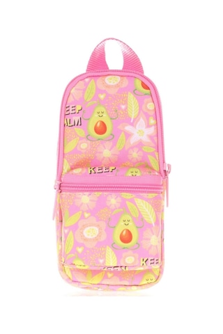 Kaukko Kalem Çantası Nature Junior Bag Avocado Üç Bölmeli Kalemlik