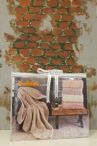 Özdilek Trendy Embos Battaniye Çift Kişilik-açık Bej
