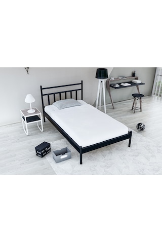 Metalia Gm 230 Lima Siyah Tek Kişilik Karyola 90X190