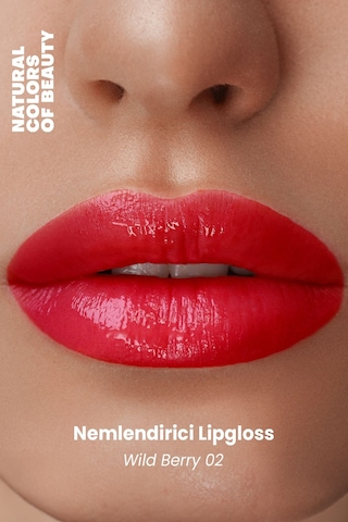 Bade Natural Nemlendirici Lipgloss Wild Berry 02 Dudak Parlatıcısı %100 Doğal