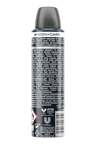 Dove Men Care Clean Comfort Sprey Deodorant 150 Ml Sku: Smg8690010387691