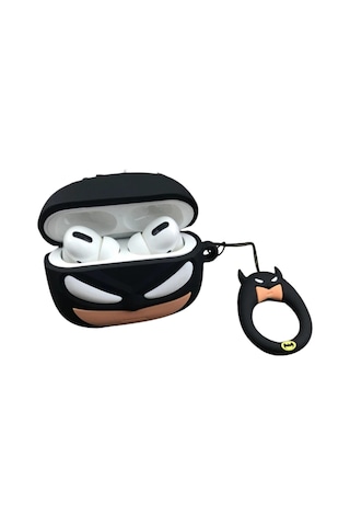 Apple Uyumlu AirPods Pro 3. Nesil Batman Figürlü Koruyucu Kılıf Diğer