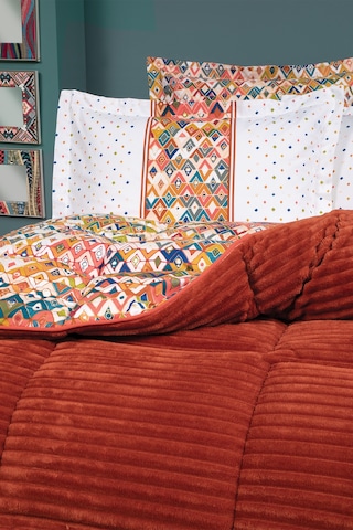 Yataş Bedding Diamond Çift Kişilik Triola Set Turuncu