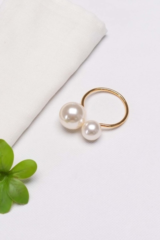 Karaca Pearl 2'li Peçete Yüzüğü