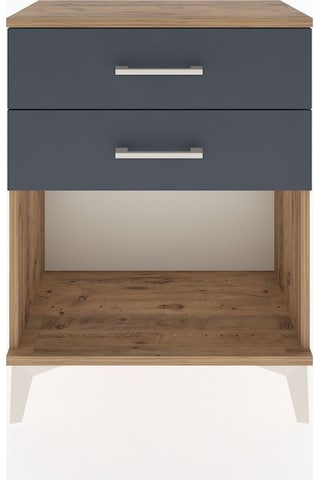 Arges Komodin 4 Çekmeceli 60x30x80 Çam-antrasit Çam