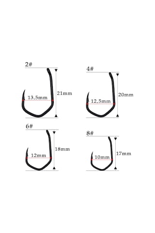 Yuntech01 Yüksek Karbon Çelik Üçgen Balık İğnesi 2 Numara 50 Adet Kutulu