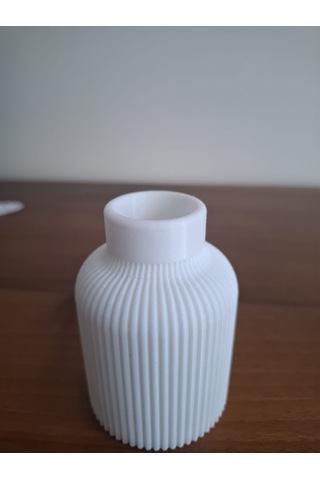 Dekoratif Mini Bohem Vazo- 5 Cm Beyaz