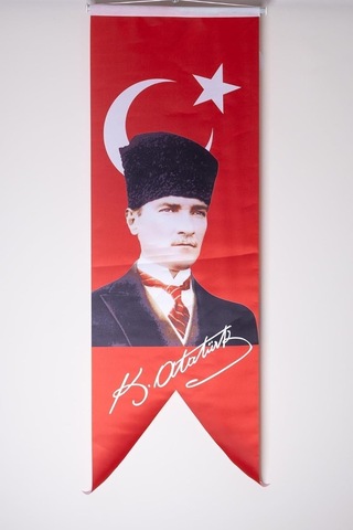Zc Bayrak 50x150 Saten Kırlanğıç Atatürk Bayrağı Flama Diğer