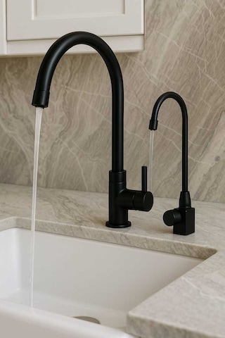 Rudi Armatür Arıtma Musluğu Aç Kapa Musluk Tek Yol 1 Adet Siyah