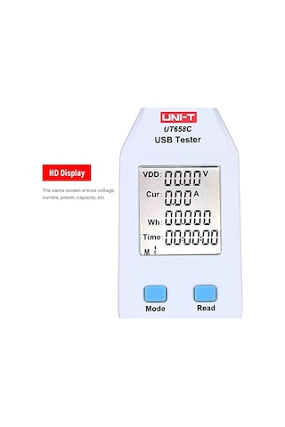Usb Güç Ölçer Lcd Usb Test Ü Volt Amper Dijital Güç Kapasitesi Test Ut658c