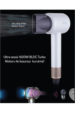Sinbo Shd-1714 Bldc Saç Kurutma Makinesi - Beyaz - 1600 Watt