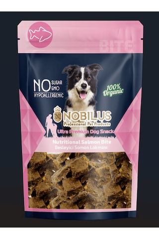 Nobılus Extra Besleyici Somon Lokmaları Köpek Ödül Maması 80gr