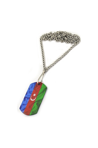 Asker Künyesi Azerbaycan Bayrak Antik Gümüş