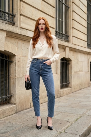 Hiccup My Fashıon Yüksek Bel Dar Kesim Skinny Kot Pantolon Lacivert 06