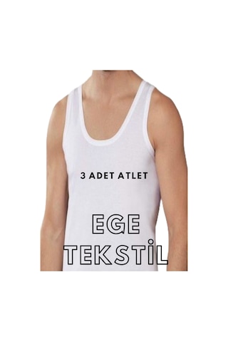 Baytaş Ekonomik Pamuklu Erkek Beyaz Atlet 3 Adet Beyaz Baytaş Ekonomik Pamuklu Erkek Beyaz Atlet 3 Adet Beyaz