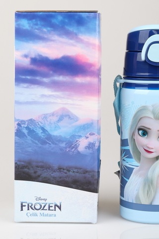 X Dekomus Lisanslı Elsa Frozenıce Princess Collection 500 Ml Çelik Matara Açık Gri