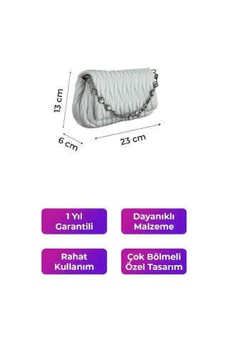 Kriste Bell Kadın Çanta Beyaz 26407 Beyaz