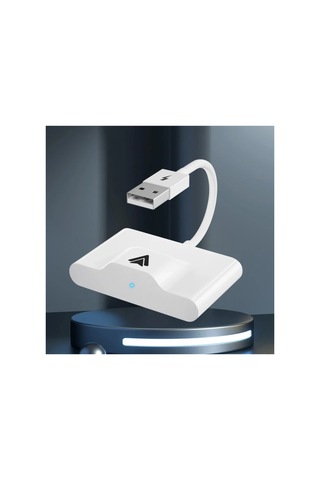 Usb + Type-c Android Kablosuz Carplay Adaptör Çevirici Siyah