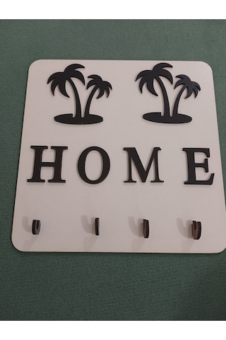 Palmiye Home Dekoratif Anahtar Askılığı Ahşap Mdf Dekorasyon