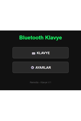 Kablosuz Klavye & Kumanda Modülü