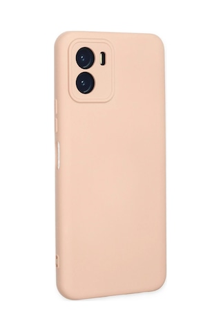 Uryport Vivo Y15s Kılıf Nano İçi Kadife Silikon - Pudra