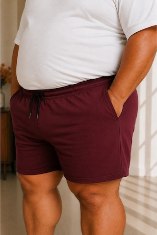 Sngl Tekstil Erkek Büyük Beden Şort 3xl 4xl 5xl 6xl 7xl 8xl 9xl Bordo