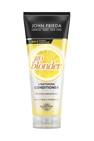 John Frieda Sarı Saçlara Özel Işıltı Veren Saç Bakım Kremi+Şampuan+Sarı Saçlara Özel Renk Açıcı Sprey