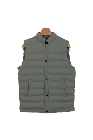 Erkek Dar Kesim Karbon Deri Yeşil Şişme Yelek Rar01236 001