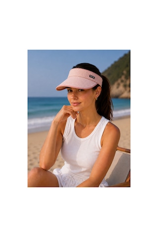 Flex Fashıon Uzatmalı Vizör Tepesi Açık-tesettüre Uygun-boyutu Ayarlanabilir-ithal Hasır Şapka -güneş Koruyucu Başlık Pembe - 892857915 Pembe - 892857915 Pembe