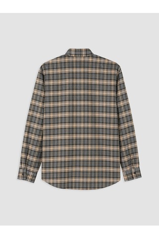 Lcw Eco İndigo Regular Fit Ekose Erkek Gömlek Ceket