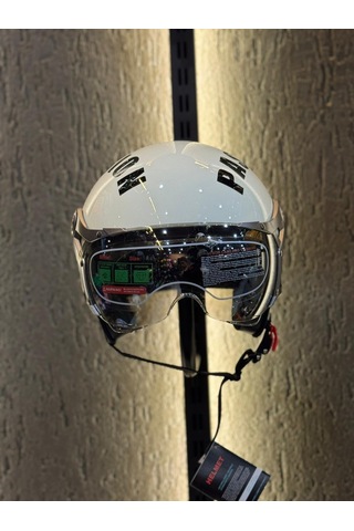 Aegıs Motosiklet Kaskı - Retro Açik Kask Passion Krem - L Çok Renkli