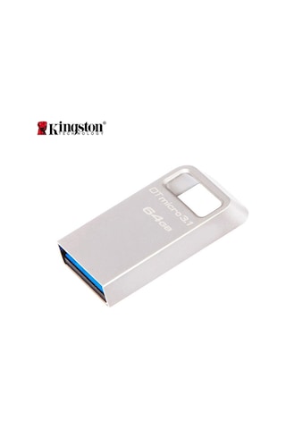 Ranyeek Kingston Dtmc3 64gb Usb3.1 Metal Usb Belleği 100mb/s Okuma Hızı Mini Taşınabilir Metal Kasa Siyah Araç Usb Sihirbazı