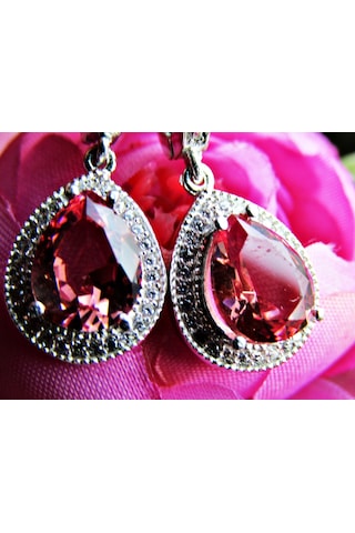 Gümüş Zultanit Damla Taşlı Kadın Küpesi