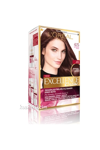 Loreal Excellence Saç Boyası 4.15 Büyüleyici Kahve (77506675)