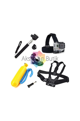Gopro Hero 2 3 3+ 4 5 - 7 Parça Aksesuar Seti Çok Renkli
