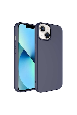 Apple Uyumlu iPhone 14 Tchs Mara Lansman Kılıf-lacivert Lacivert Lacivert