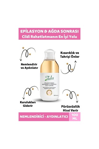 Tala Epilasyon Sonrası Nemlendirici Losyon Aydınlatıcı Vücut Losyonu 100 ML