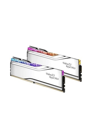 Gskıll 48gb 2x 24gb Ddr5 8000mhz Cl40 Rgb Dual Kıt Pc Ram Trıdent Z5 Royal Sılver F5-8000j4048g24gx2-tr5ns