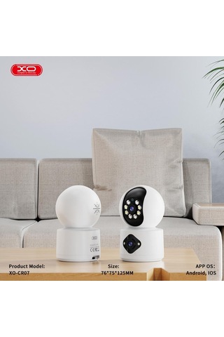 Çift Kameralı 1080p Hd Gece Görüşlü Akıllı Wi-fi Güvenlik Kamerası Ev Takip Ofis Koruma Çok Renkli