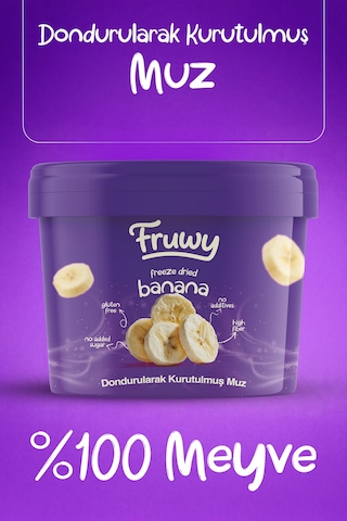 Freeze Dried Muz Kova Dondurularak Kurutulmuş Muz Diğer