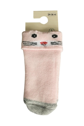 Bibaby Biorganic Cunning Havlu Çorap 68375 Pembe